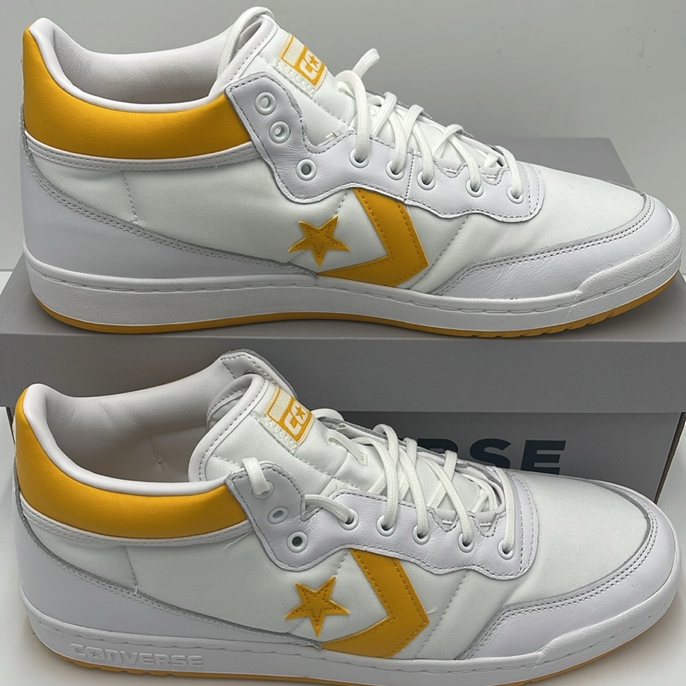 Converse Men’s Sneakers A08687C
FASTBREAK PRO MID WHITE/LIGHT YELLOW/WHITE - Picture 2 of 16